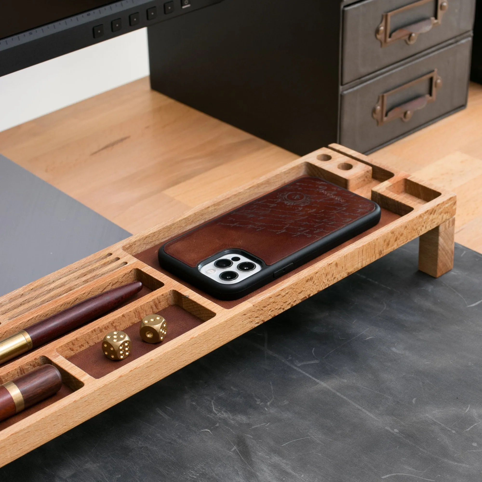 Wood Desk Organizer - Kibira