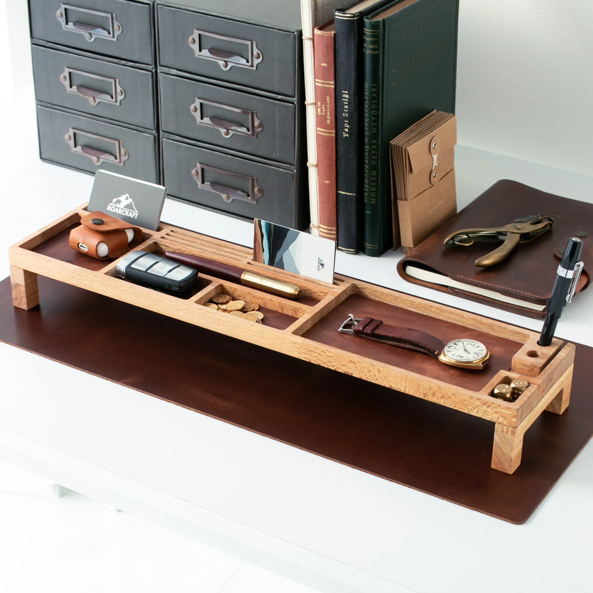 Wood Desk Organizer - Kibira