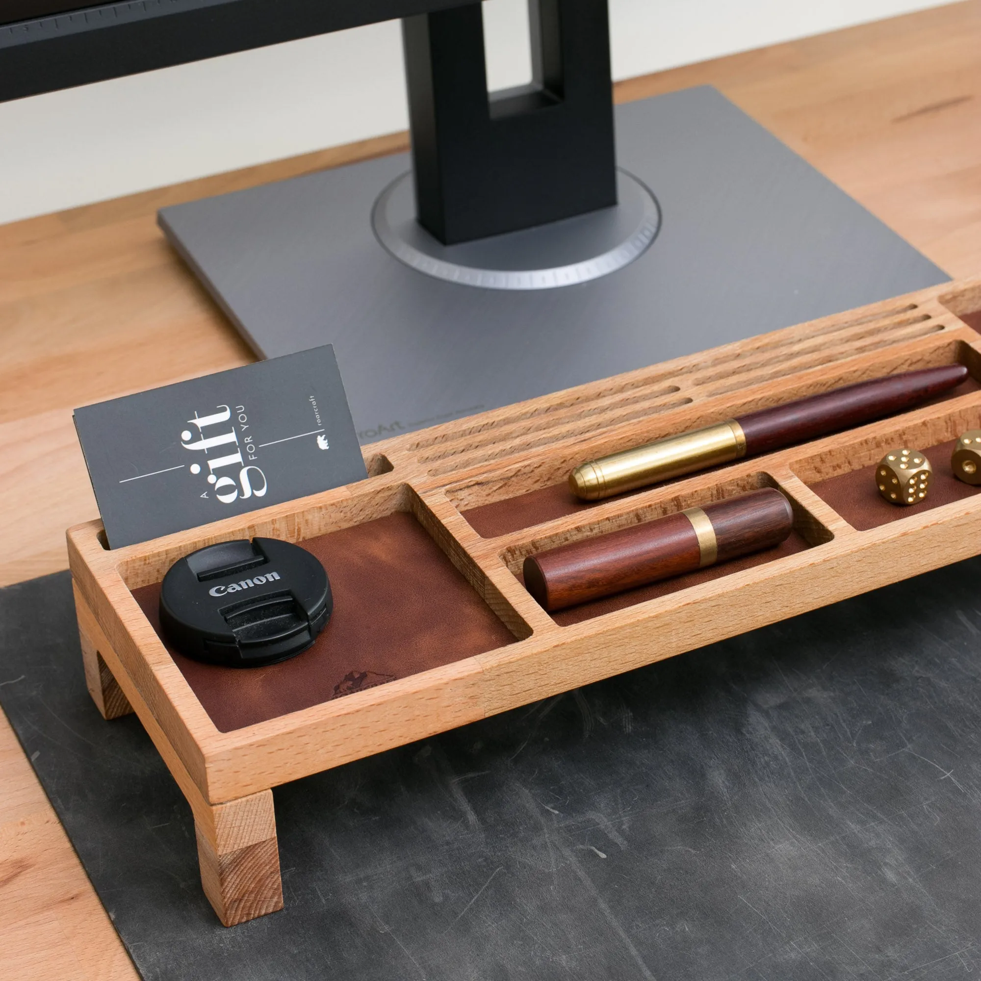 Wood Desk Organizer - Kibira