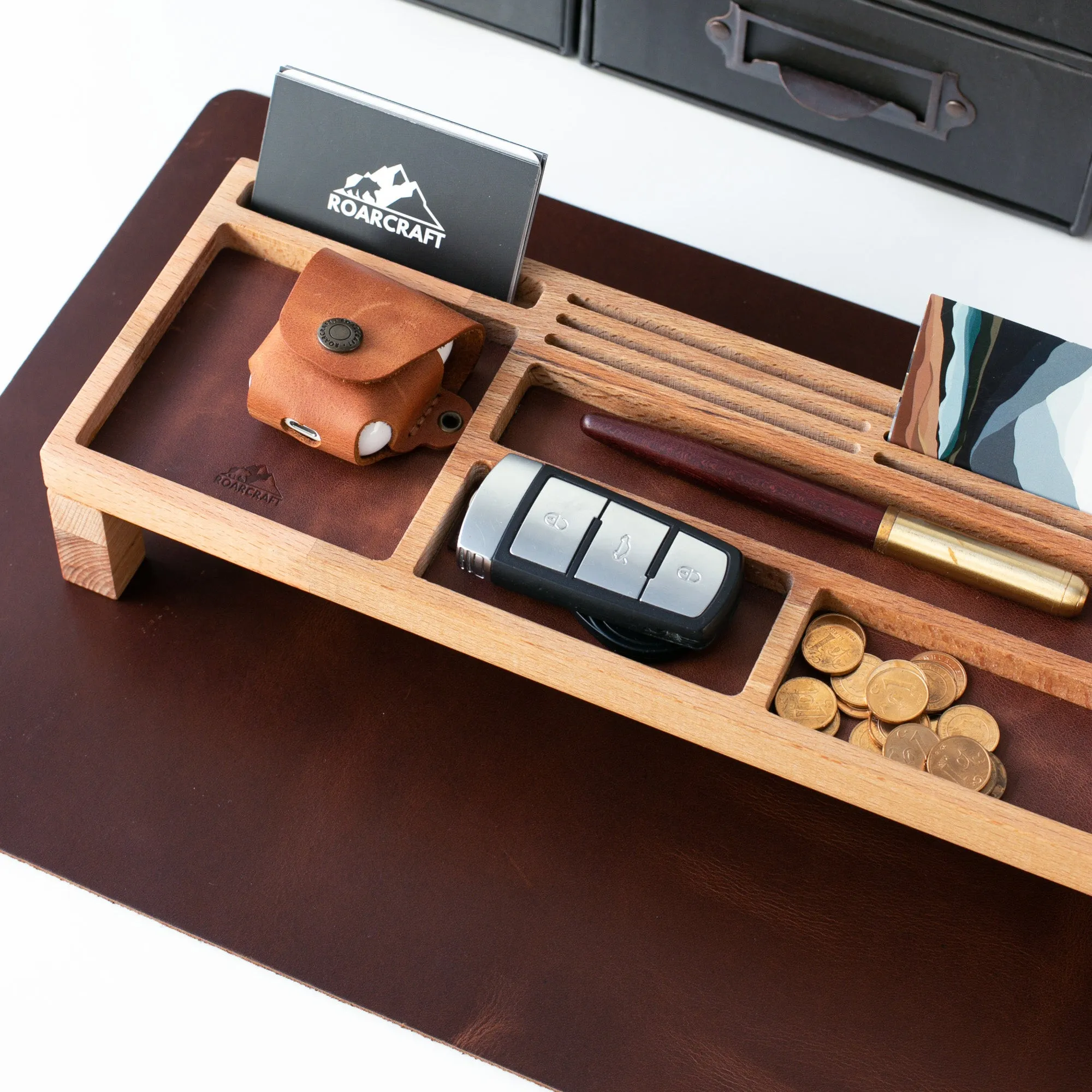 Wood Desk Organizer - Kibira