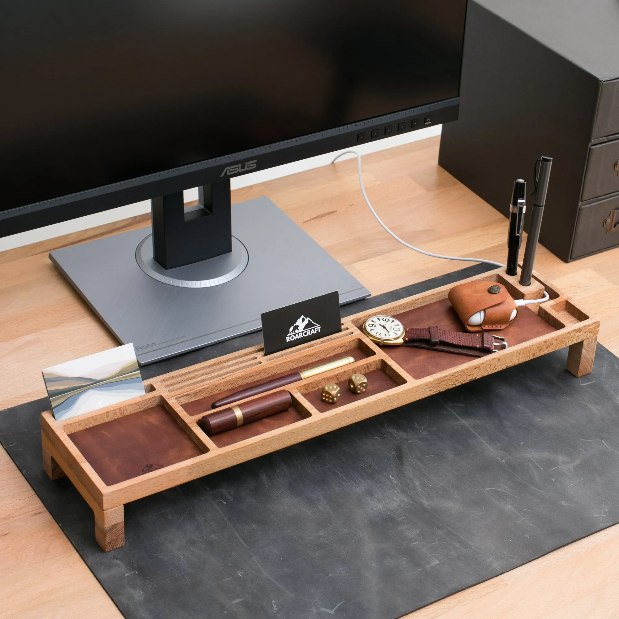 Wood Desk Organizer - Kibira