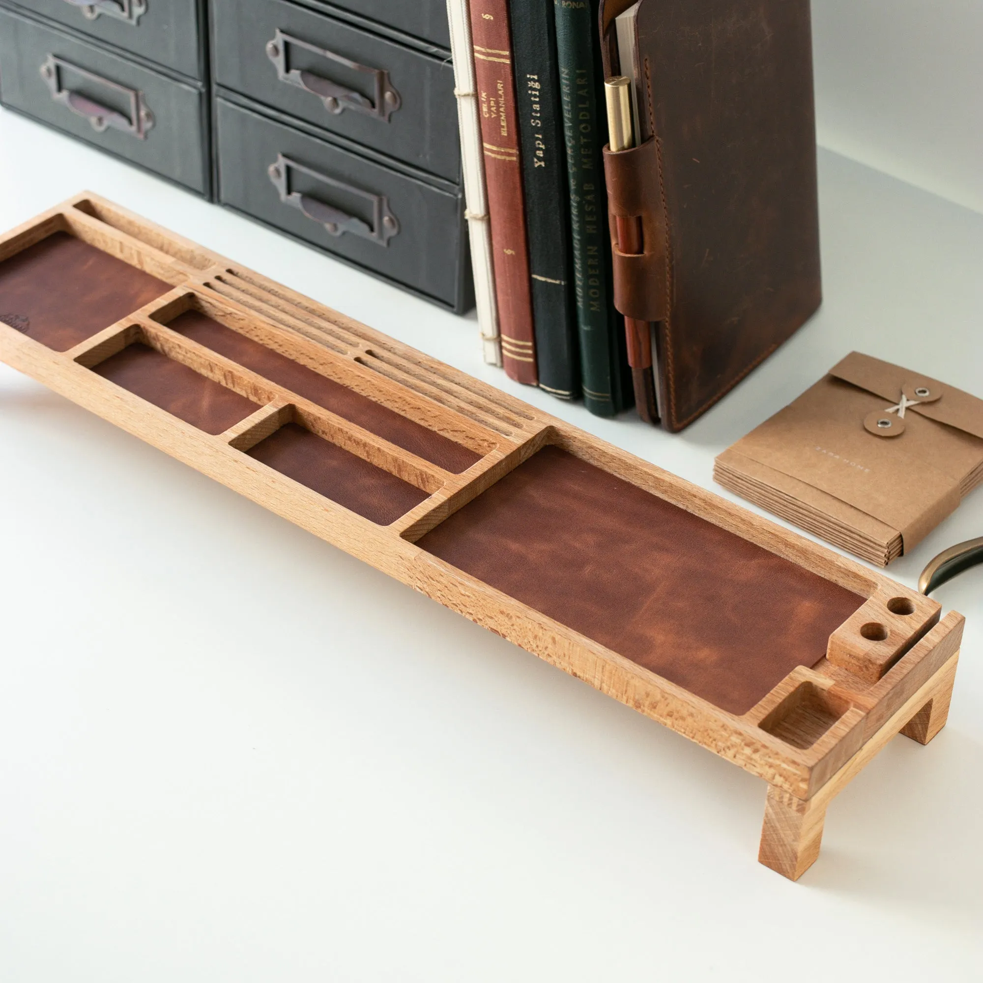 Wood Desk Organizer - Kibira