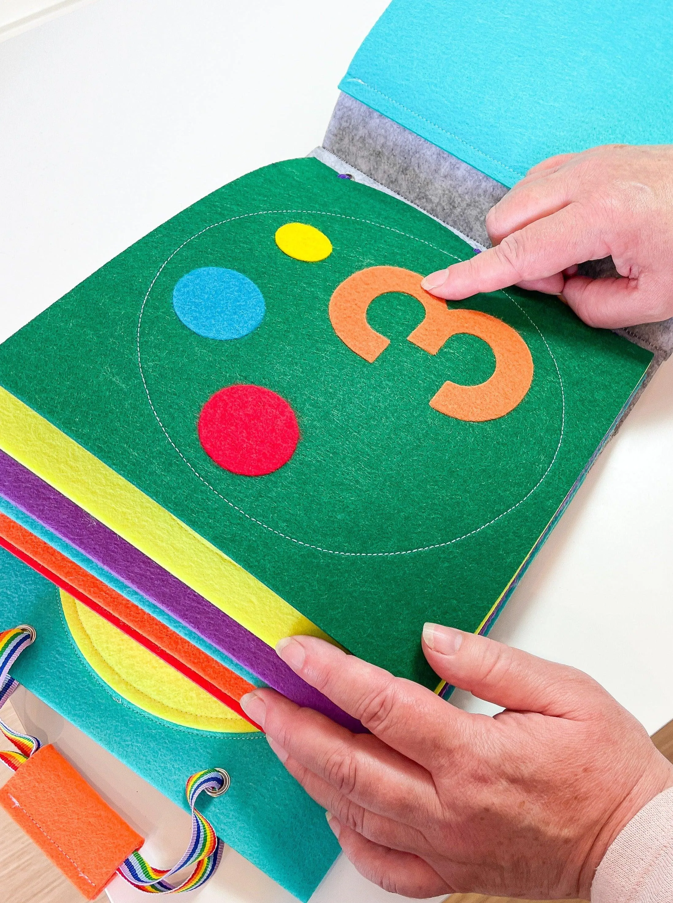 Wooly Sheep Quiet Book Page